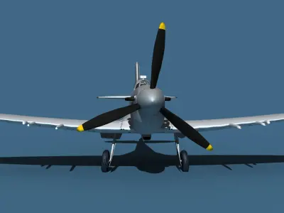 Supermarine Spitfire Mk5C V00 3D model