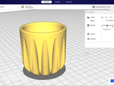 Garden Pot M1 Free 3D print model