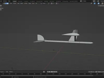 model plane glider Free 3D print model