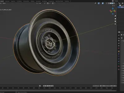 Black Rhino Solid Matte Gun Black 3D model