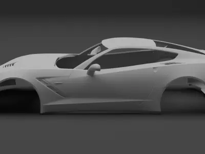 Chevrolet Corvette Stingray C7 3D print model Free 3D print model