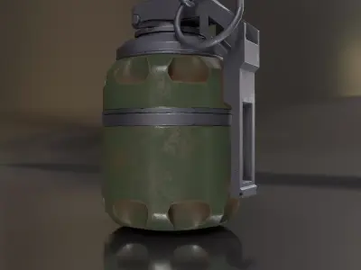 GRENADE MODEL military Free low-poly 3D model