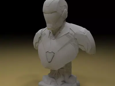 Iron Man bust 3D Model Ready to Print 3D print model