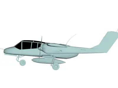 North American Rockwell OV-10 Bronco 3D model