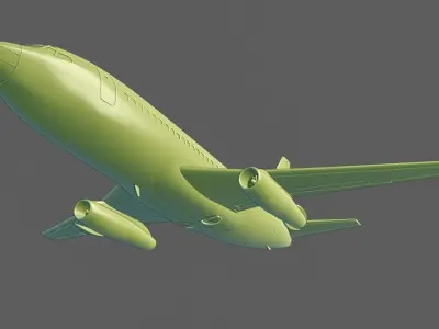Boeing 737-200 ready to 3D printing 3D print model