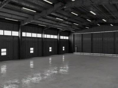 Airplane Hangar 3 3D model