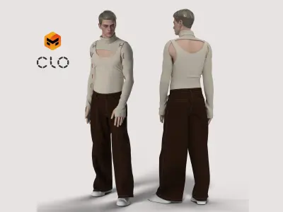 MALE OUTFIT 3D MODEL 3D model