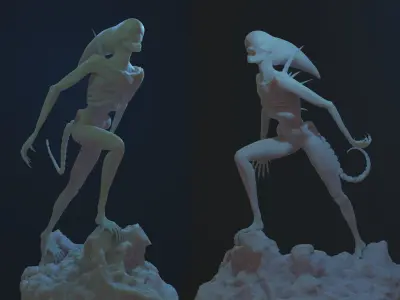 Alien Neomorph 3D print model