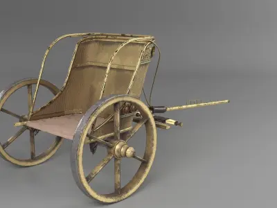 PHOTOREALISTIC EGYPT CHARIOT 3D model