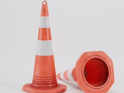 Traffic Cone 3D Model Free 3D model