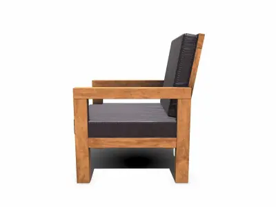 Armchair Low-poly PBR Free low-poly 3D model buy