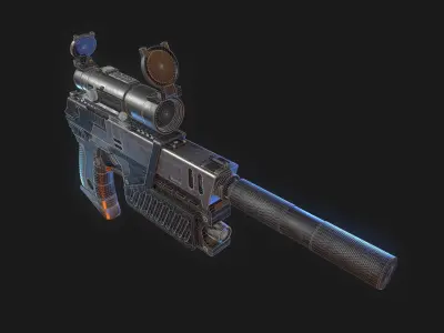 The Lawgiver Judge Dredd 3D model