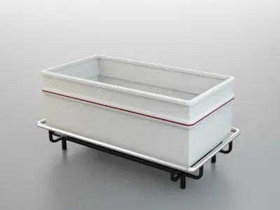Commercial freezer display 3D model