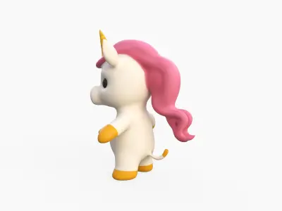 Little animal baby - Unicorn cute - Character015 Low-poly 3D model