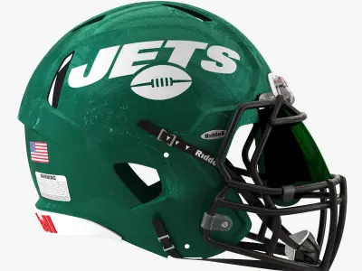 Riddell speed helmet new york jets 3D model