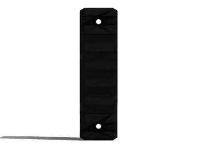 Trilho Picatinny 7 Keymod Rail 3D model