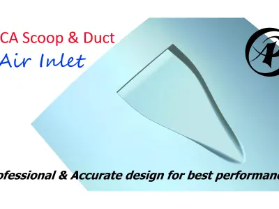 NACA Scoop and Duct Air Inlet Free 3D model