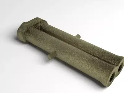  Double-barrel Cannon 3D model