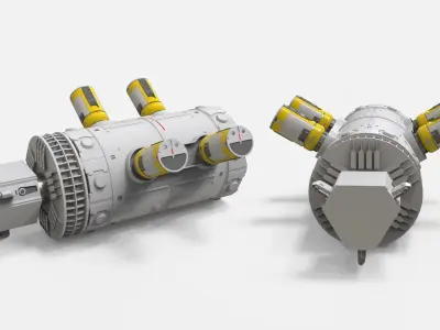 sci-fi Architecture kitbash 45 3D model