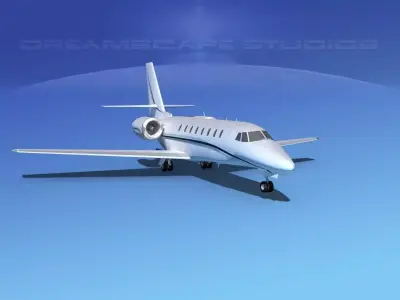 Cessna 680 Citation Sovereign V08 3D model
