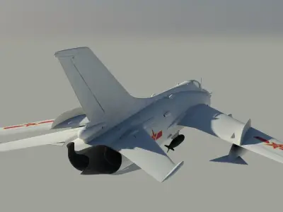 Nanchang Q-5 Fantan 3D model