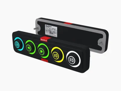 FuelTech SwitchPanel Bundle Low-poly 3D model