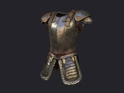 Armor metal Low-poly 3D model