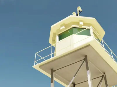 Guard Tower Outpost 3D model