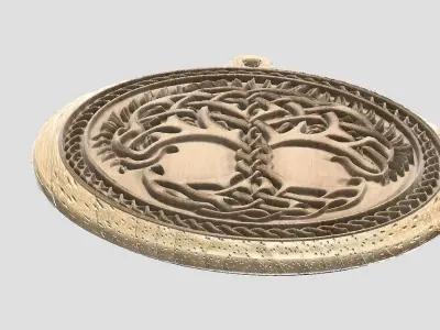 HM Life Tree 001 Keychain 3D print model