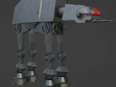 ATAT-WALKER FROM STAR WARS Free low-poly 3D model