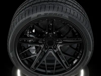 Pirelli 355 25 ZR21 107Y XL CLEAN 3D model