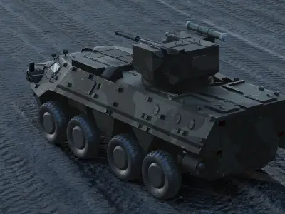 BTR-4 Ukrainian Military Vehicle 3D model