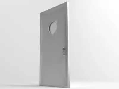 Door 9 with hole in middle 3D model