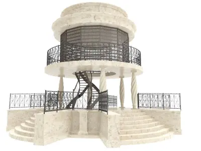 Antic Building  3D model