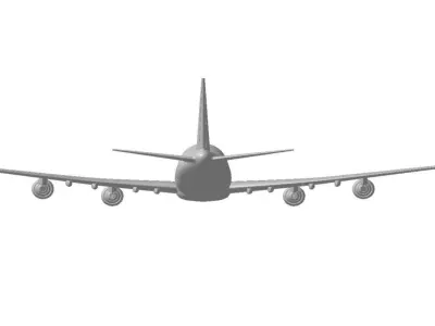 Boeing 747 400F For Assembly 2200 mm wingspan 3D print model