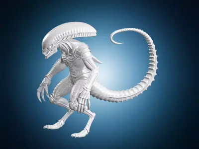 Tyranid Warrior 3D Print Model 3D print model