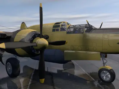 Northrop P-61 Fire Bomber 3D model