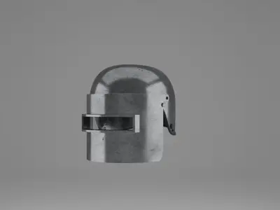 War Helmet - Game Ready 3D model
