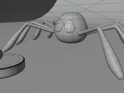 spider Low-poly 3D model