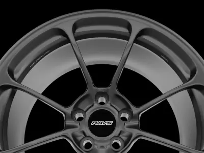 Rays Volk NE24 High Poly Forged Car Wheel 3D model