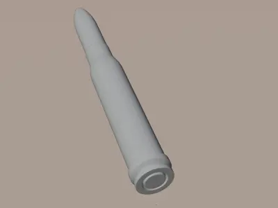 German Bullet Free Free low-poly 3D model