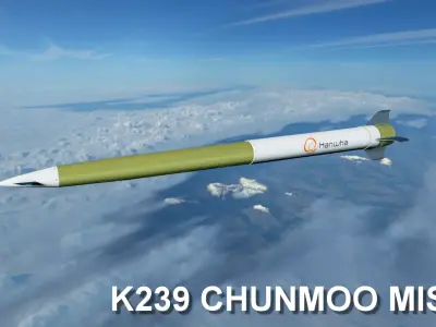 K239 Chunmoo Missile Low-poly 3D model
