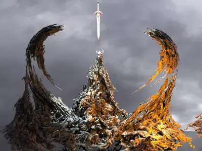 Undead treasure corpses full 3D model