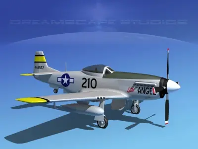P-51D Mustang Lil Angel 3D model