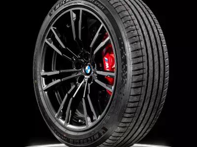Michelin Pilot Sport EV 245 45 R20 3D model