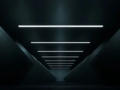 Sci Fi Hallway 3D model buy