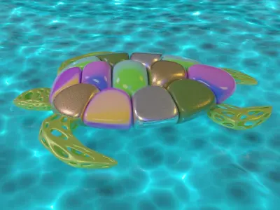 Abstract turtle 3D model 3D model