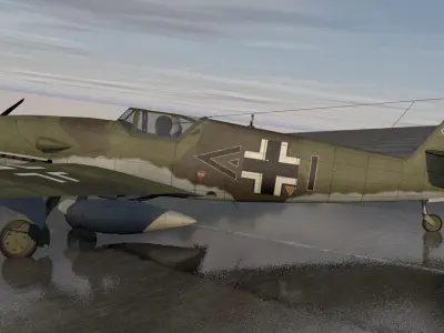 Messerschmitt Bf-109 K-4 3D model
