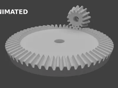 Bevel gear 3D model