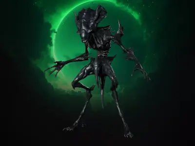 Alien Monster 6 Low-poly 3D model